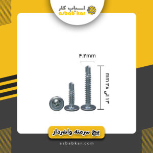 پیچ سرمته واشردار19*4/2